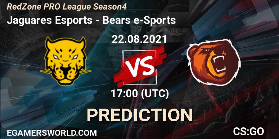 Jaguares Esports - Bears e-Sports: ennuste. 22.08.2021 at 17:00, Counter-Strike (CS2), RedZone PRO League Season 4