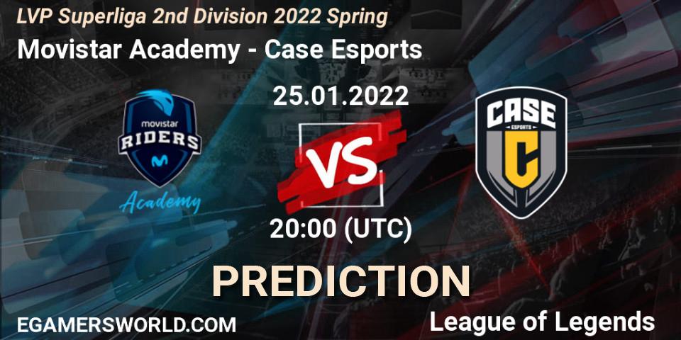 Movistar Academy - Case Esports: ennuste. 26.01.2022 at 20:00, LoL, LVP Superliga 2nd Division 2022 Spring