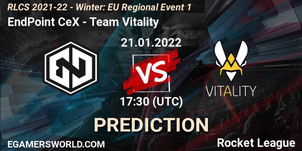 EndPoint CeX - Team Vitality: ennuste. 21.01.2022 at 17:30, Rocket League, RLCS 2021-22 - Winter: EU Regional Event 1