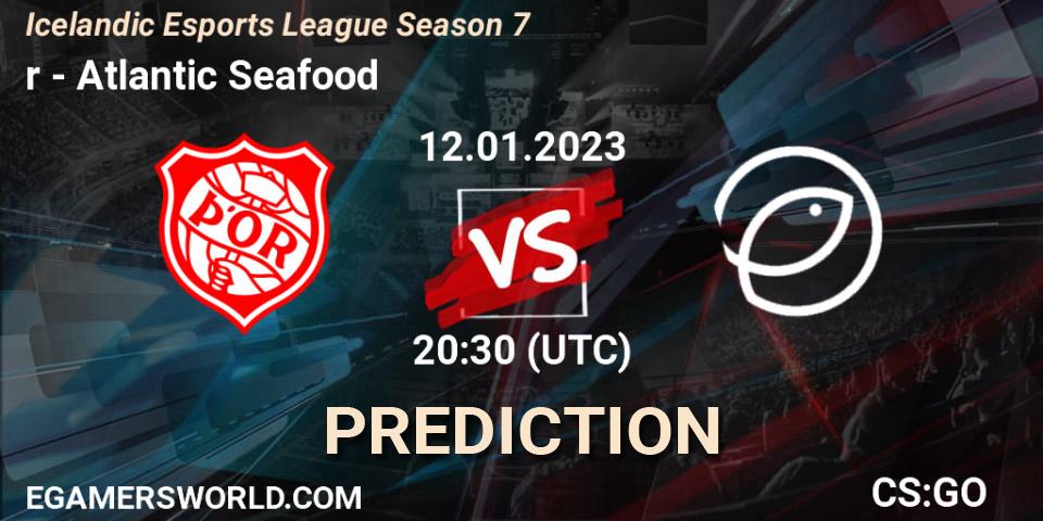 Þór - Atlantic Seafood: ennuste. 12.01.2023 at 20:30, Counter-Strike (CS2), Icelandic Esports League Season 7