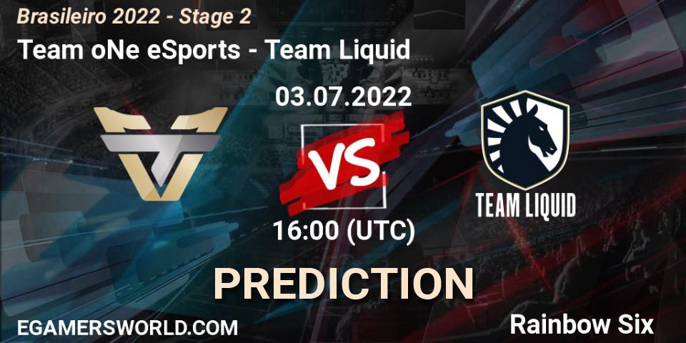 Team oNe eSports - Team Liquid: ennuste. 03.07.2022 at 16:00, Rainbow Six, Brasileirão 2022 - Stage 2