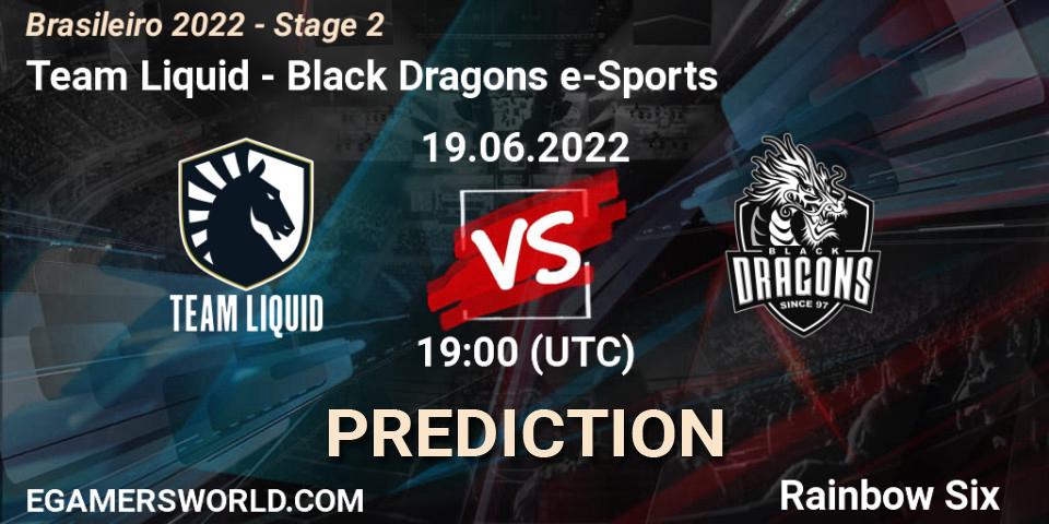 Team Liquid - Black Dragons e-Sports: ennuste. 19.06.2022 at 19:00, Rainbow Six, Brasileirão 2022 - Stage 2