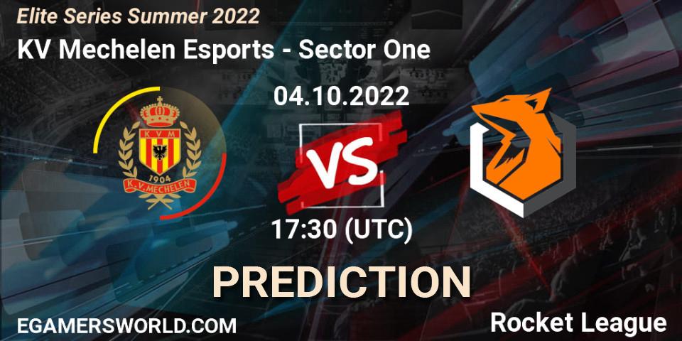 KV Mechelen Esports - Sector One: ennuste. 04.10.22, Rocket League, Elite Series Summer 2022