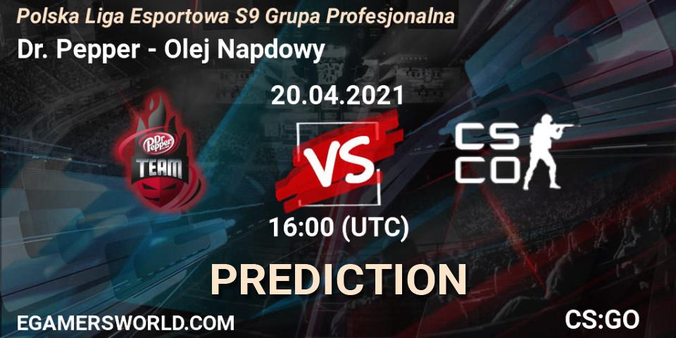 Dr. Pepper - Olej Napędowy: ennuste. 20.04.2021 at 15:15, Counter-Strike (CS2), Polska Liga Esportowa S9 Grupa Profesjonalna