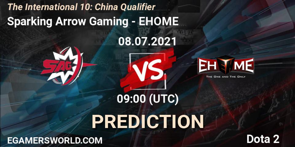 Sparking Arrow Gaming - EHOME: ennuste. 08.07.2021 at 08:53, Dota 2, The International 10: China Qualifier