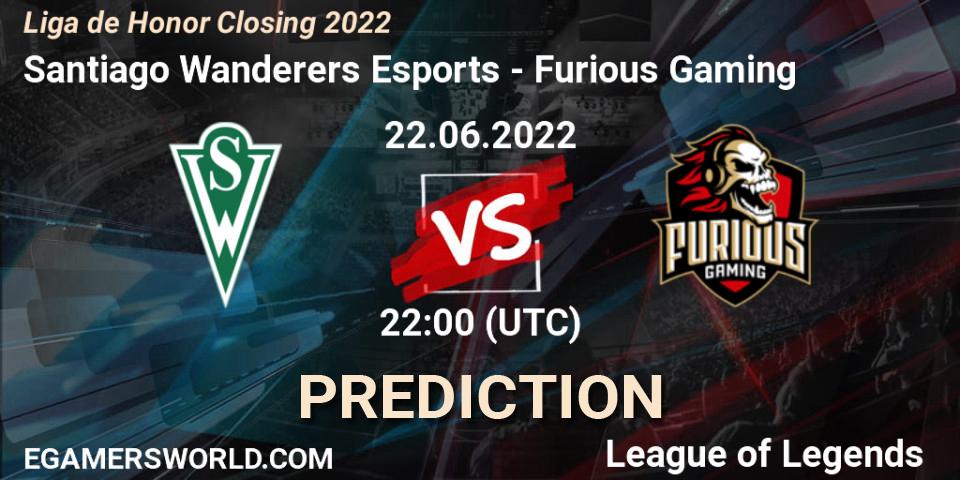 Santiago Wanderers Esports - Furious Gaming: ennuste. 22.06.22, LoL, Liga de Honor Closing 2022