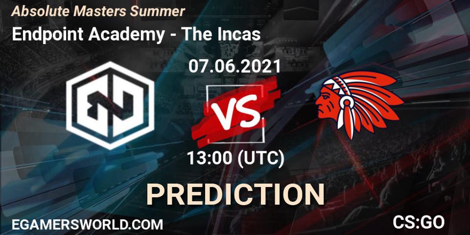 Endpoint Academy - The Incas: ennuste. 07.06.2021 at 13:00, Counter-Strike (CS2), Absolute Masters Summer