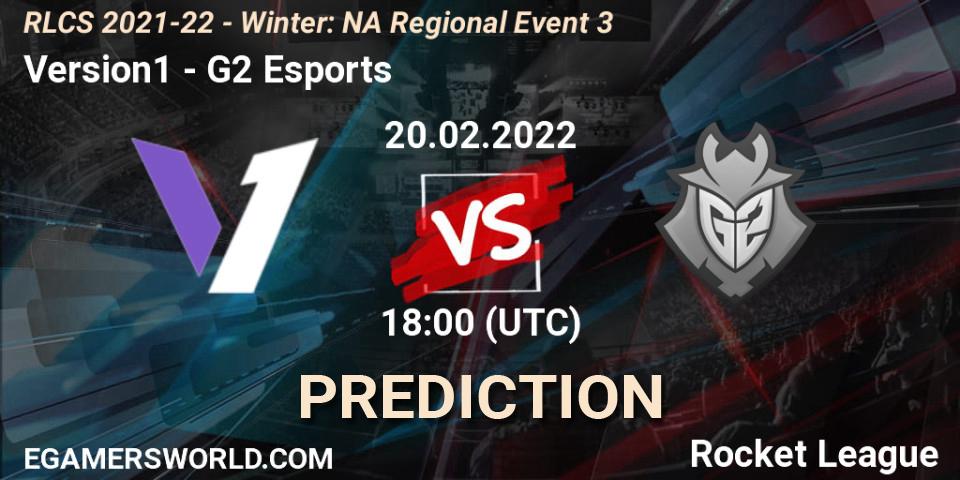 Version1 - G2 Esports: ennuste. 20.02.2022 at 18:00, Rocket League, RLCS 2021-22 - Winter: NA Regional Event 3