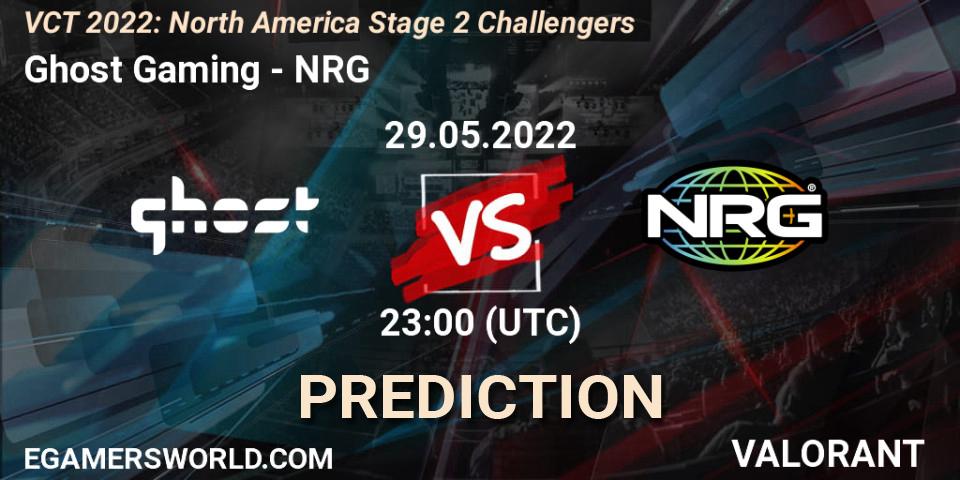 Ghost Gaming - NRG: ennuste. 29.05.2022 at 22:15, VALORANT, VCT 2022: North America Stage 2 Challengers