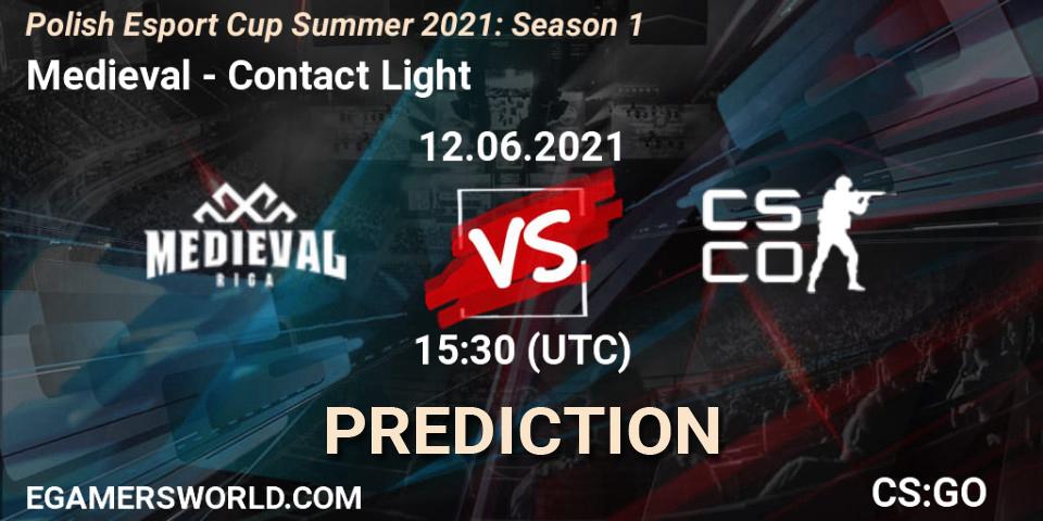 Medieval - Contact Light: ennuste. 12.06.2021 at 15:30, Counter-Strike (CS2), Polish Esport Cup Summer 2021: Season 1