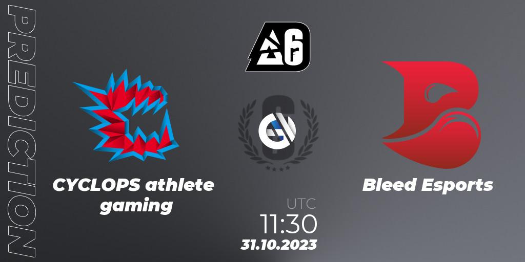 CYCLOPS athlete gaming - Bleed Esports: ennuste. 31.10.23, Rainbow Six, BLAST Major USA 2023