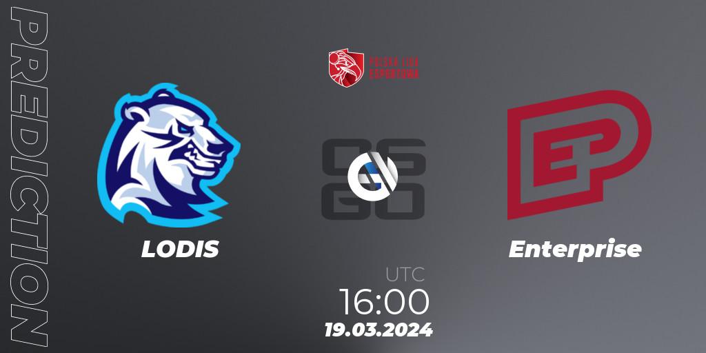 LODIS - Enterprise: ennuste. 19.03.24, CS2 (CS:GO), Polska Liga Esportowa 2024: Split #1
