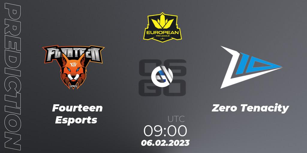 Fourteen Esports - Zero Tenacity: ennuste. 06.02.23, CS2 (CS:GO), European Pro League Season 6: Division 2