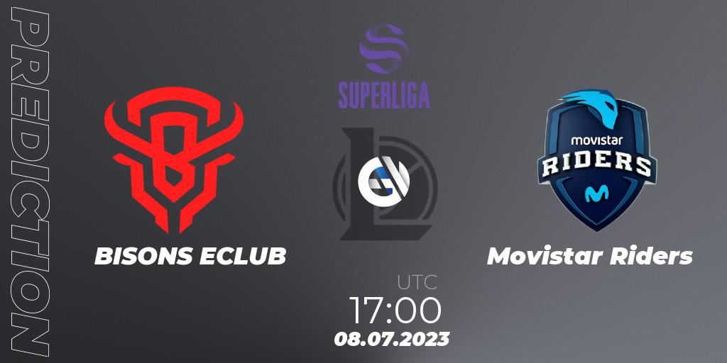 BISONS ECLUB - Movistar Riders: ennuste. 08.07.23, LoL, Superliga Summer 2023 - Group Stage