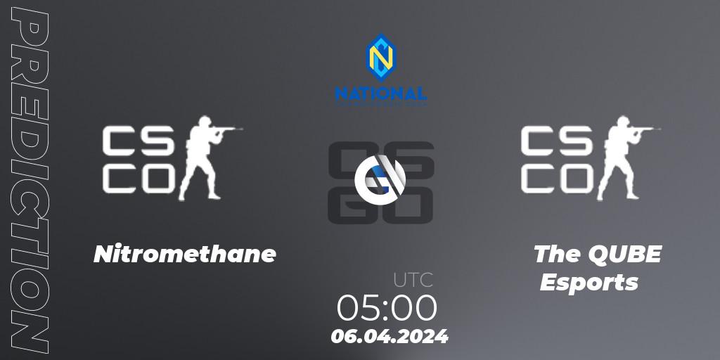Nitromethane - The QUBE Esports: ennuste. 06.04.2024 at 11:00, Counter-Strike (CS2), ESN National Championship 2024