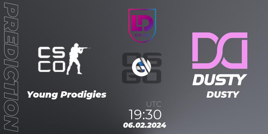 Young Prodigies - DUSTY: ennuste. 06.02.2024 at 19:30, Counter-Strike (CS2), Icelandic Esports League Season 8: Regular Season