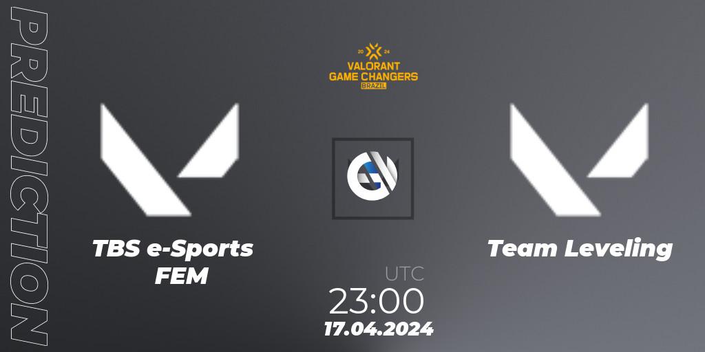 TBS e-Sports FEM - Team Leveling: ennuste. 17.04.2024 at 22:10, VALORANT, VCT 2024: Game Changers Brazil Series 1