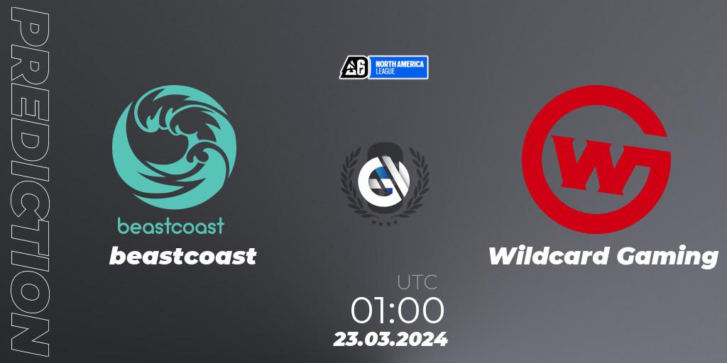 beastcoast - Wildcard Gaming: ennuste. 23.03.2024 at 00:00, Rainbow Six, North America League 2024 - Stage 1