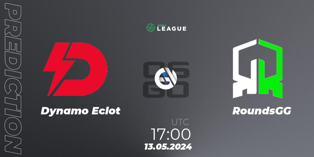 Dynamo Eclot - RoundsGG: ennuste. 13.05.2024 at 17:00, Counter-Strike (CS2), ESEA Season 49: Advanced Division - Europe