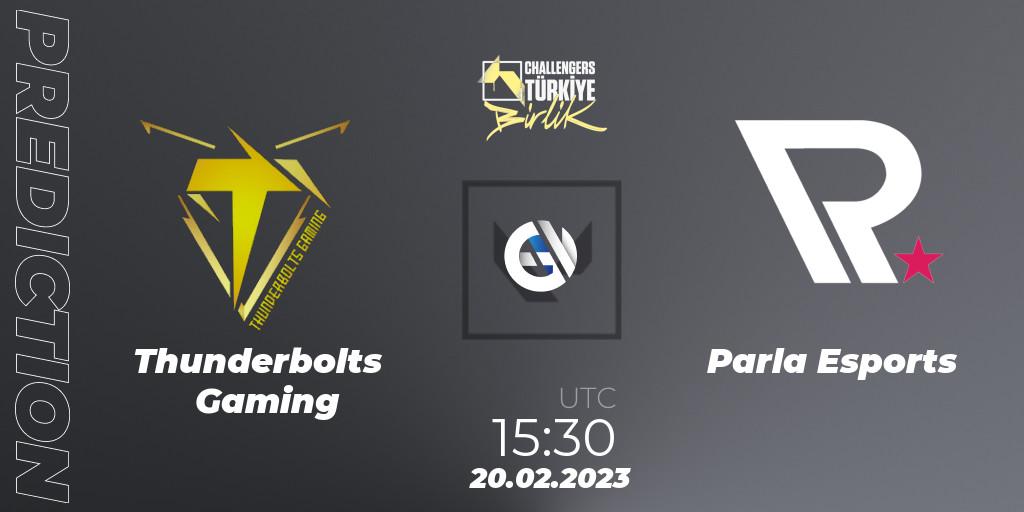 Thunderbolts Gaming - Parla Esports: ennuste. 20.02.23, VALORANT, VALORANT Challengers 2023 Turkey: Birlik Split 1