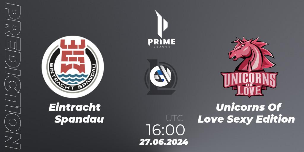 Eintracht Spandau - Unicorns Of Love Sexy Edition: ennuste. 27.06.2024 at 16:00, LoL, Prime League Summer 2024