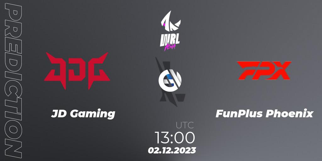 JD Gaming - FunPlus Phoenix: ennuste. 02.12.2023 at 13:00, Wild Rift, WRL Asia 2023 - Season 2 - Regular Season