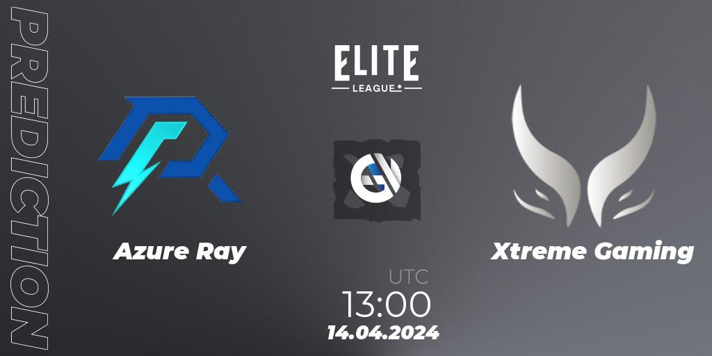 Azure Ray - Xtreme Gaming: ennuste. 14.04.24, Dota 2, Elite League