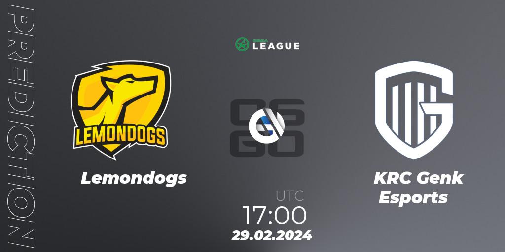 Lemondogs - KRC Genk Esports: ennuste. 29.02.24, CS2 (CS:GO), ESEA Season 48: Advanced Division - Europe