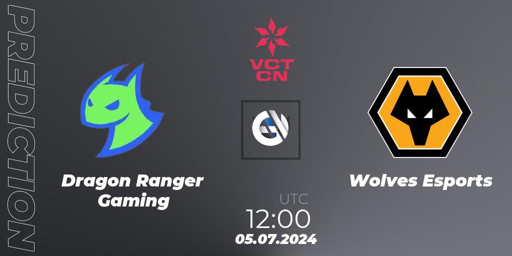 Dragon Ranger Gaming - Wolves Esports: ennuste. 05.07.2024 at 12:00, VALORANT, VALORANT Champions Tour China 2024: Stage 2 - Group Stage