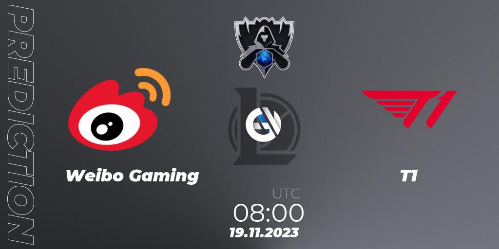 Weibo Gaming - T1: ennuste. 19.11.23, LoL, Worlds 2023 LoL - Finals