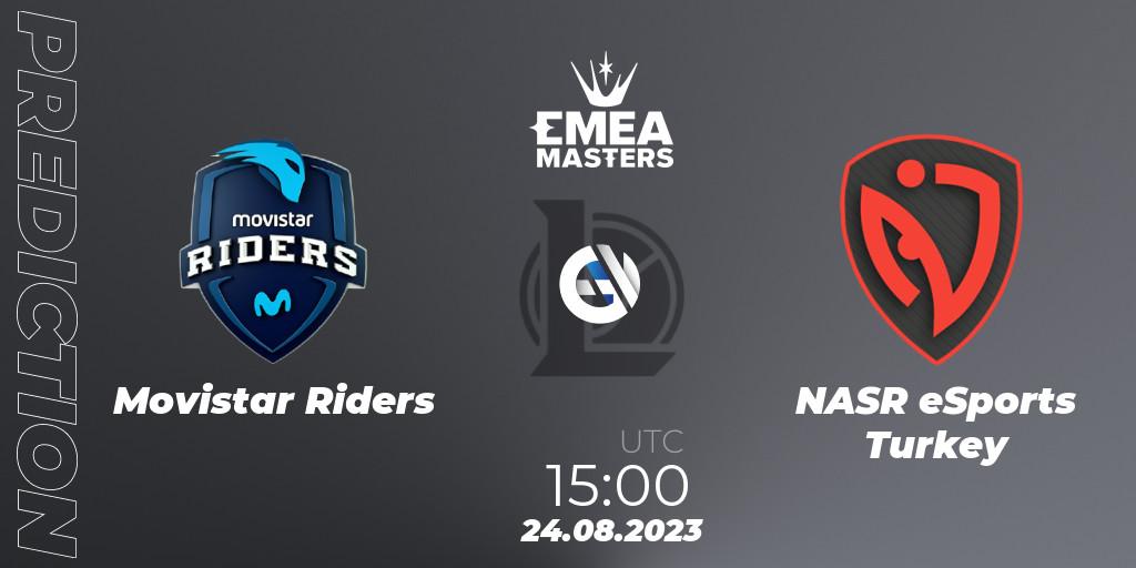 Movistar Riders - NASR eSports Turkey: ennuste. 24.08.23, LoL, EMEA Masters Summer 2023