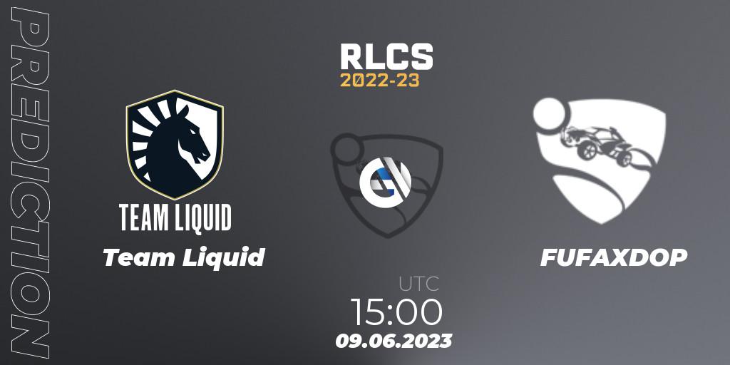 Team Liquid - FUFAXDOP: ennuste. 09.06.2023 at 15:00, Rocket League, RLCS 2022-23 - Spring: Europe Regional 3 - Spring Invitational