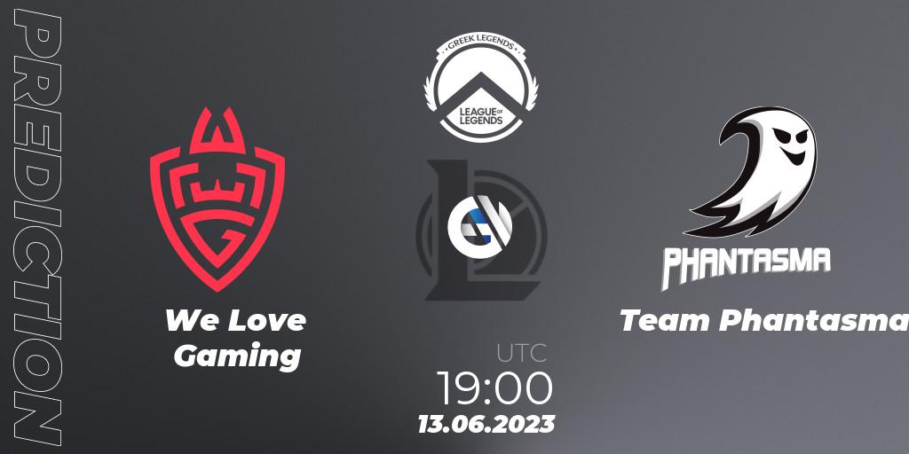 We Love Gaming - Team Phantasma: ennuste. 13.06.23, LoL, Greek Legends League Summer 2023