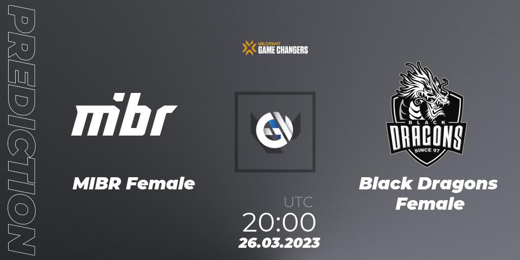 MIBR Female - Black Dragons Female: ennuste. 26.03.23, VALORANT, VCT 2023: Game Changers Brazil Series 1