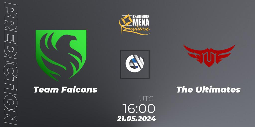 Team Falcons - The Ultimates: ennuste. 21.05.2024 at 16:00, VALORANT, VALORANT Challengers 2024 MENA: Resilience Split 2 - GCC and Iraq