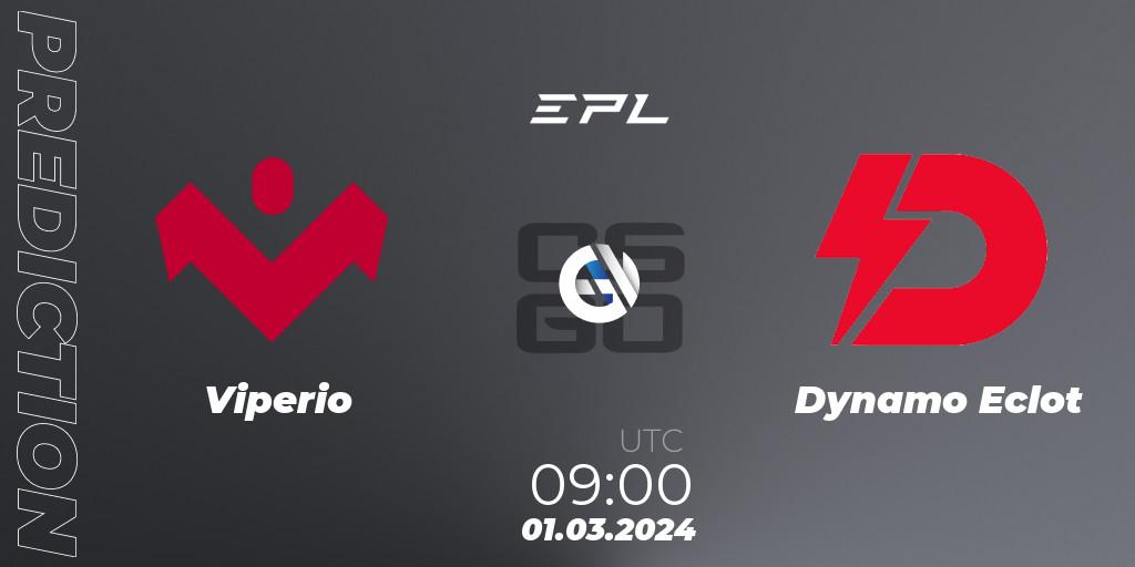 Viperio - Dynamo Eclot: ennuste. 01.03.24, CS2 (CS:GO), European Pro League Season 14