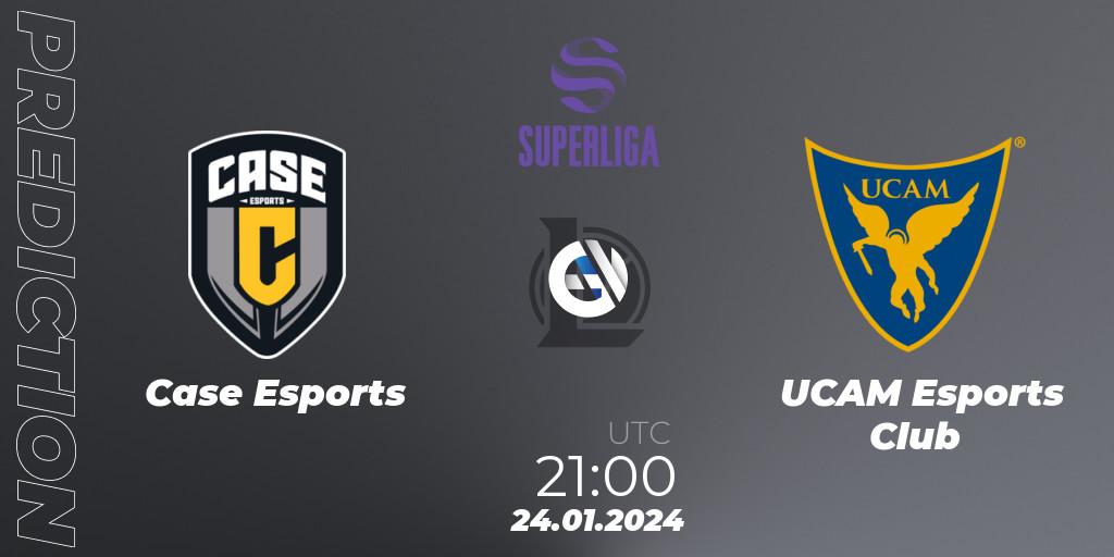 Case Esports - UCAM Esports Club: ennuste. 24.01.2024 at 21:00, LoL, Superliga Spring 2024 - Group Stage