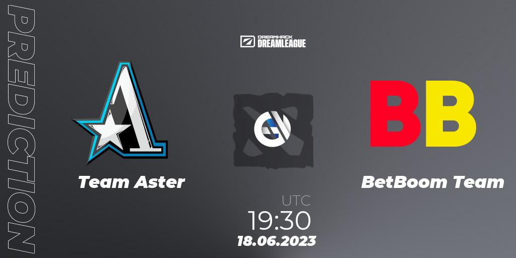 Team Aster - BetBoom Team: ennuste. 18.06.2023 at 19:25, Dota 2, DreamLeague Season 20 - Group Stage 2