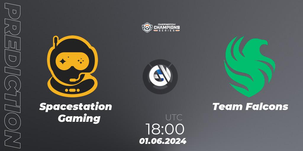 Spacestation Gaming - Team Falcons: ennuste. 01.06.2024 at 18:00, Overwatch, Overwatch Champions Series 2024 Major