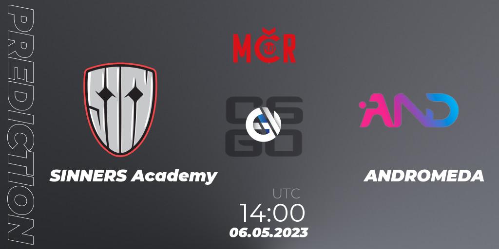 SINNERS Academy - ANDROMEDA: ennuste. 06.05.2023 at 13:30, Counter-Strike (CS2), Tipsport Cup Bratislava 2023: Closed Qualifier