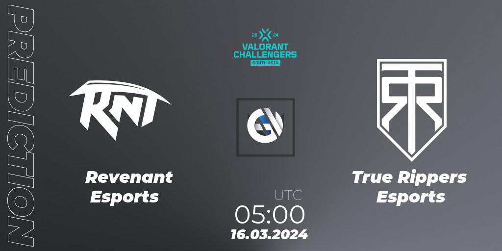 Revenant Esports - True Rippers Esports: ennuste. 16.03.24, VALORANT, VALORANT Challengers 2024: South Asia Split 1 - Cup 1