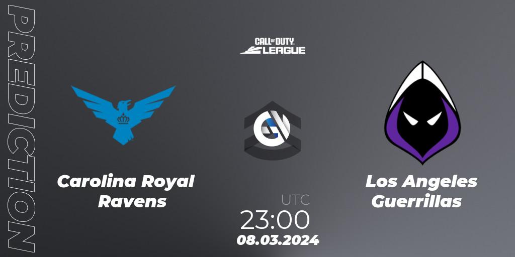Carolina Royal Ravens - Los Angeles Guerrillas: ennuste. 08.03.24, Call of Duty, Call of Duty League 2024: Stage 2 Major Qualifiers