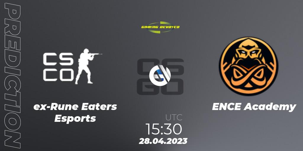 ex-Rune Eaters Esports - ENCE Academy: ennuste. 28.04.2023 at 15:30, Counter-Strike (CS2), Gaming Devoted Become The Best: Series #1