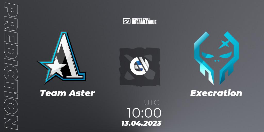 Team Aster - Execration: ennuste. 13.04.2023 at 09:55, Dota 2, DreamLeague Season 19 - Group Stage 1