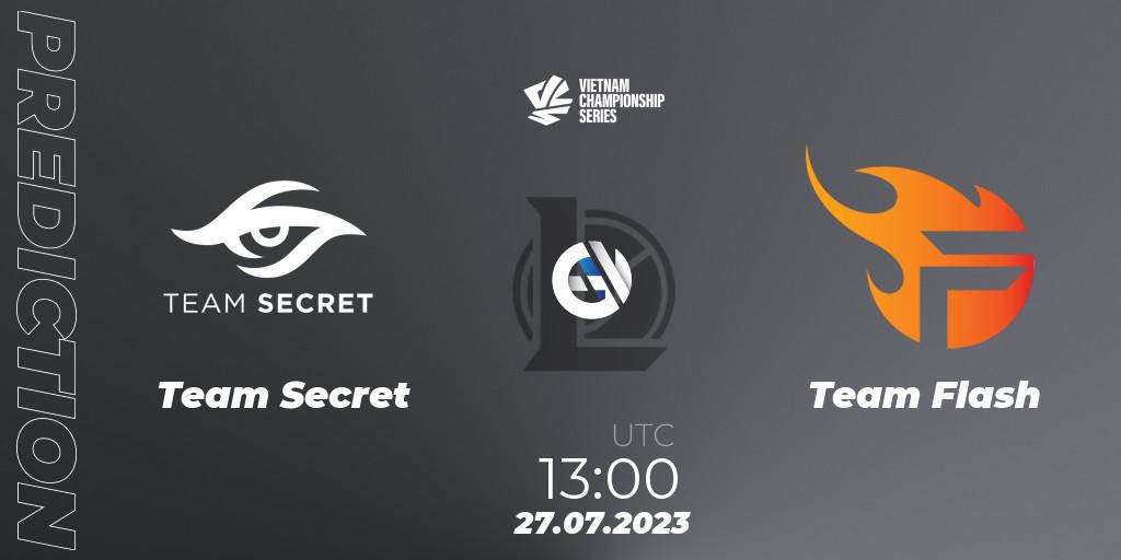 Team Secret - Team Flash: ennuste. 30.07.2023 at 10:00, LoL, VCS Dusk 2023