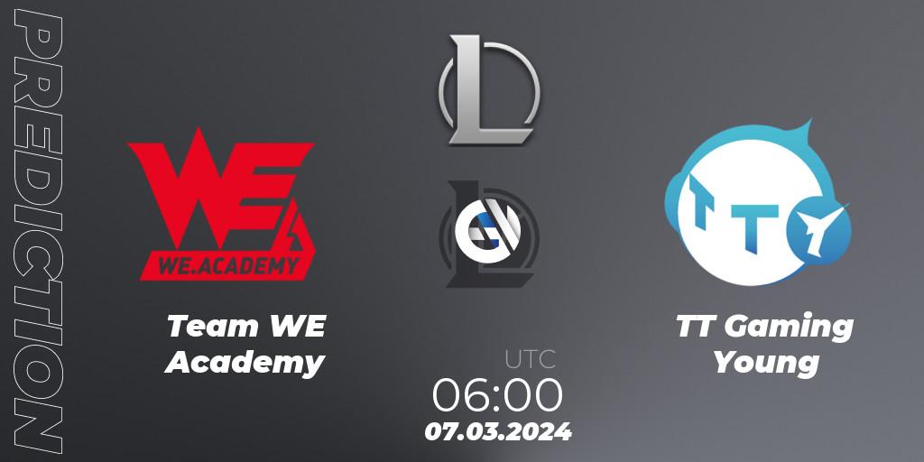 Team WE Academy - TT Gaming Young: ennuste. 07.03.24, LoL, LDL 2024 - Stage 1