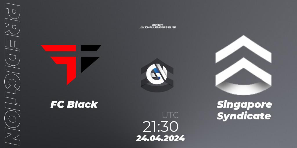 FC Black - Singapore Syndicate: ennuste. 24.04.2024 at 22:00, Call of Duty, Call of Duty Challengers 2024 - Elite 2: NA