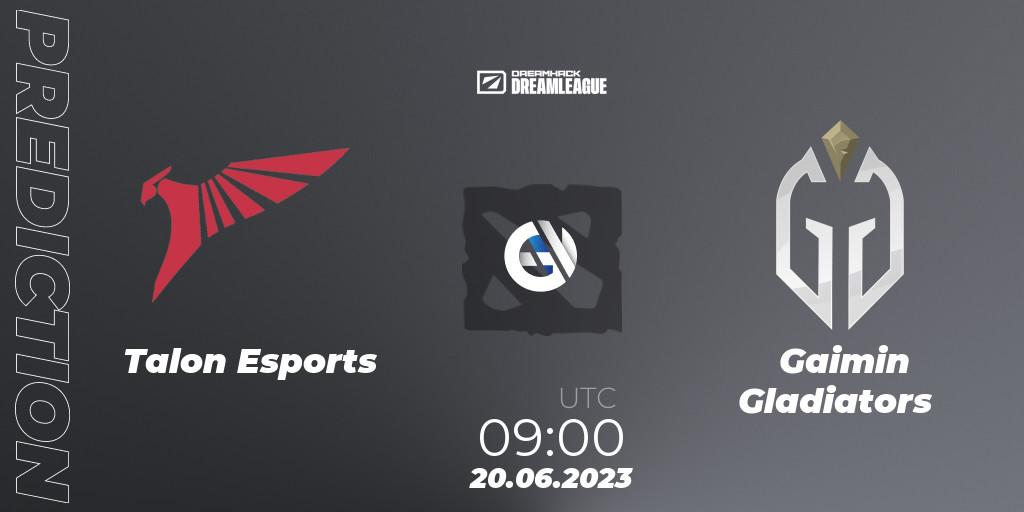 Talon Esports - Gaimin Gladiators: ennuste. 20.06.2023 at 08:55, Dota 2, DreamLeague Season 20 - Group Stage 2