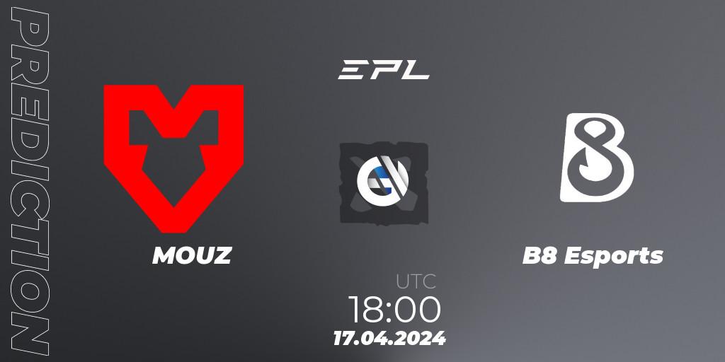 MOUZ - B8 Esports: ennuste. 17.04.24, Dota 2, European Pro League Season 17