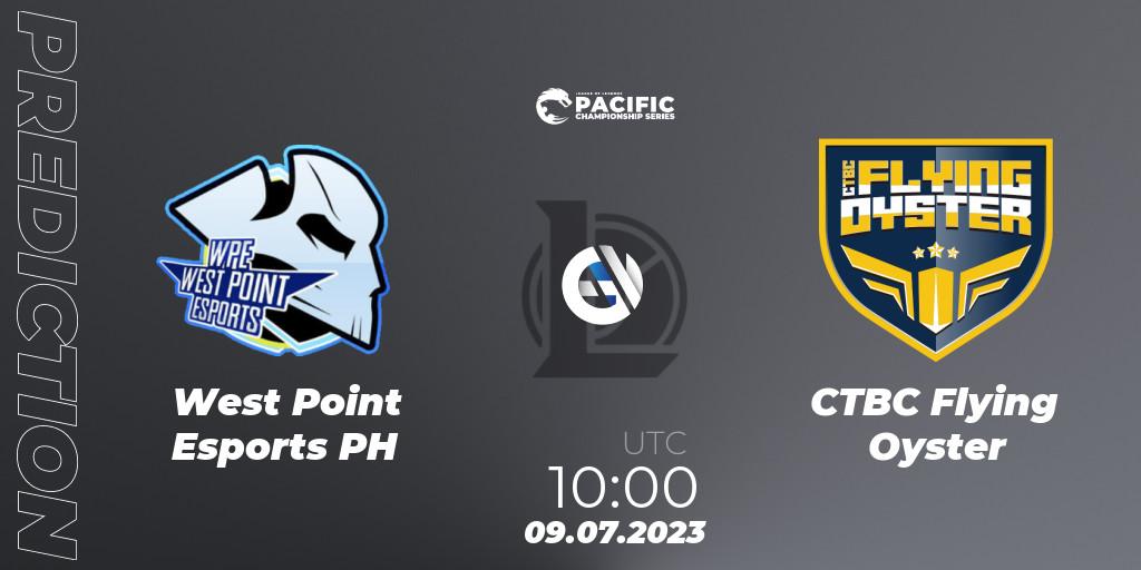 West Point Esports PH - CTBC Flying Oyster: ennuste. 09.07.2023 at 10:00, LoL, PACIFIC Championship series Group Stage